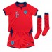 Tanie Strój piłkarski Anglia Bukayo Saka #17 Koszulka Wyjazdowej dla dziecięce MŚ 2022 Krótkie Rękawy (+ szorty)